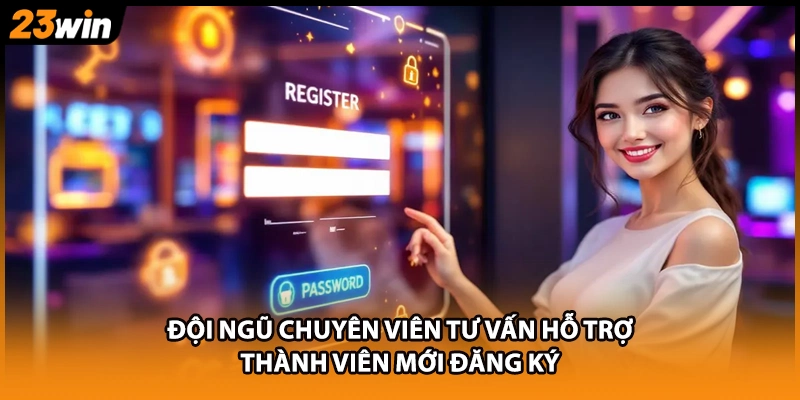Đội ngũ chuyên viên tư vấn hỗ trợ thành viên mới đăng ký 